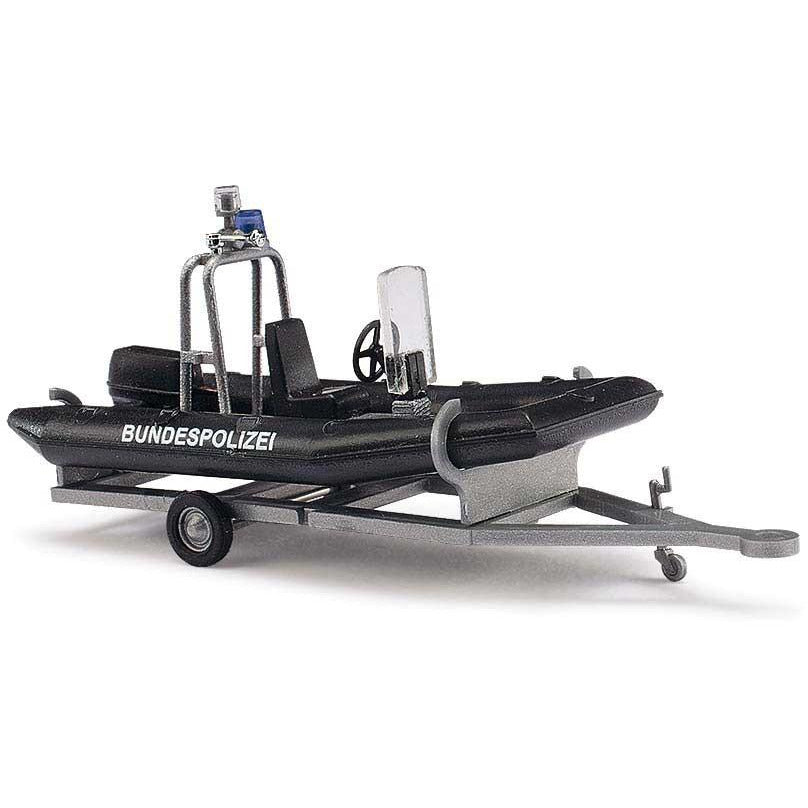 1/87 Police Motor Boat w/Trailer [HO]