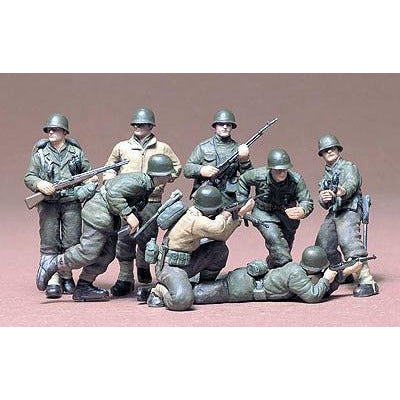 WWII US Infantry European Theatre 1/35 #35048 Figure Kit by Tamiya