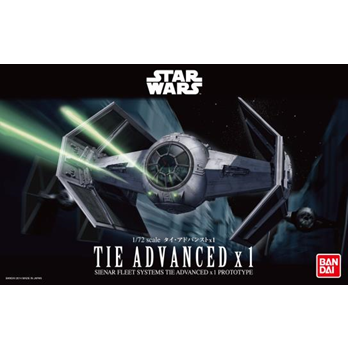 TIE Advanced (Darth Vader's TIE Fighter) 1/72 Star Wars Model Kit #5066146 by Bandai