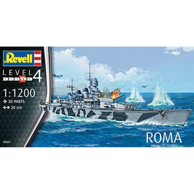 RN Roma 1/1200 by Model Ship Kit #5821 by Revell