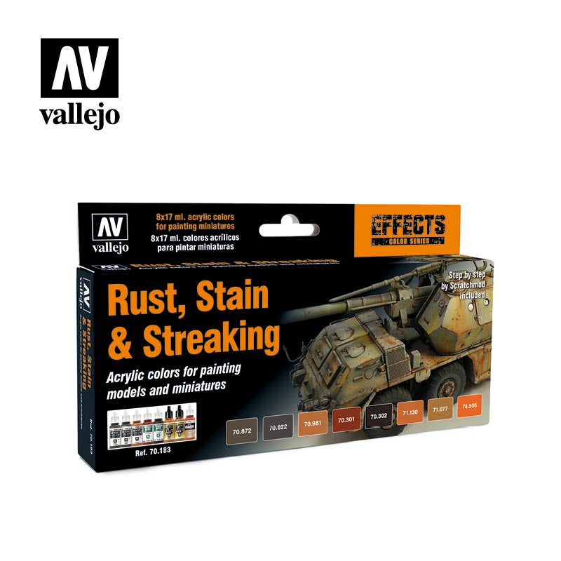 VAL70183 Rust Stain and Streaking Paint Set