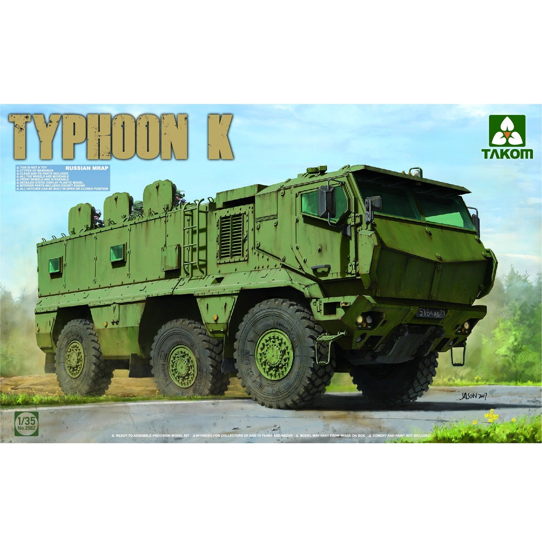 Typhoon K Russian MRAP 1/35 #2082 by Takom