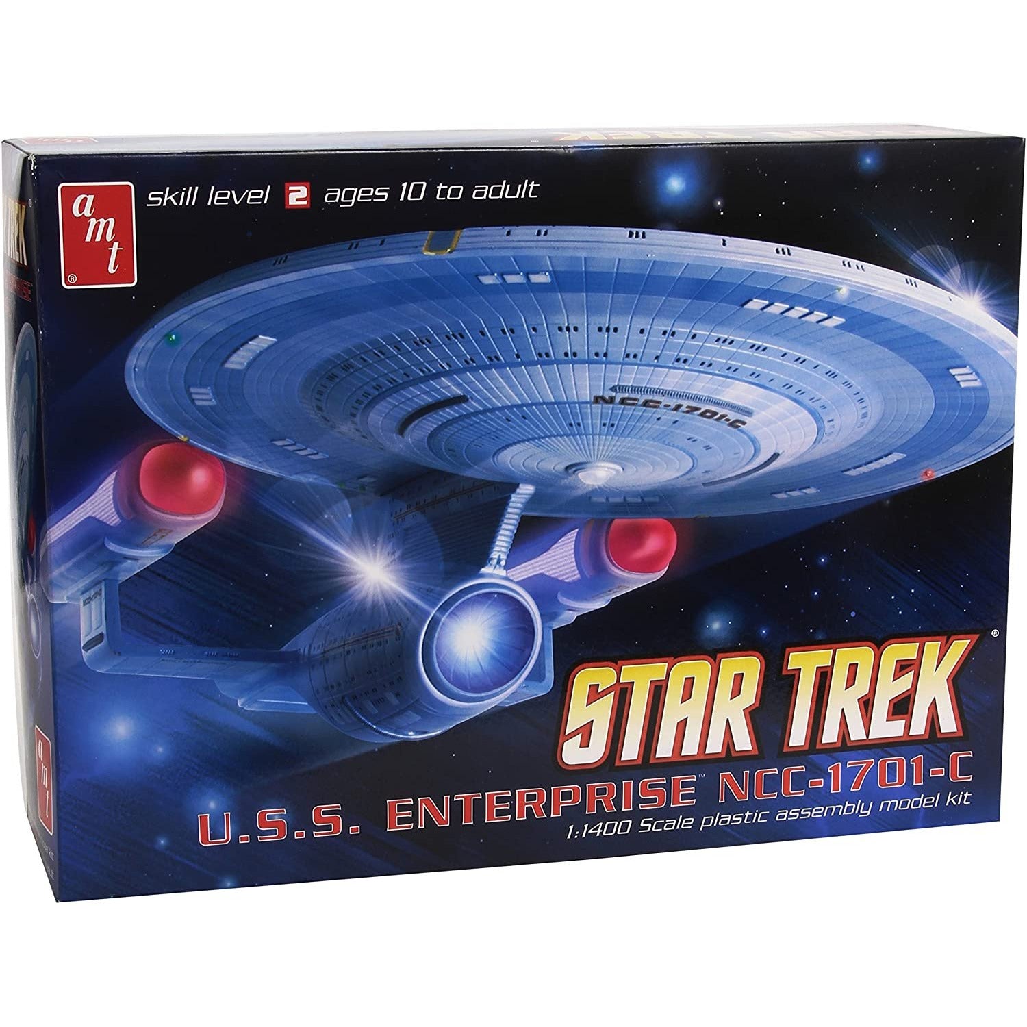 Enterprise 1701-C 1/2500 AMT Star Trek Model Kit #661 by AMT