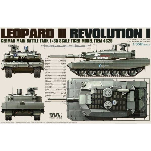 Leopard II Revolution I German Main Battle Tank 1/35 #4629 by Tiger Model