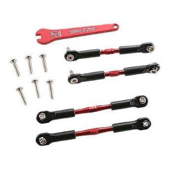 TRA3741X Aluminum Turnbuckle Camber Link Set - Red (4)