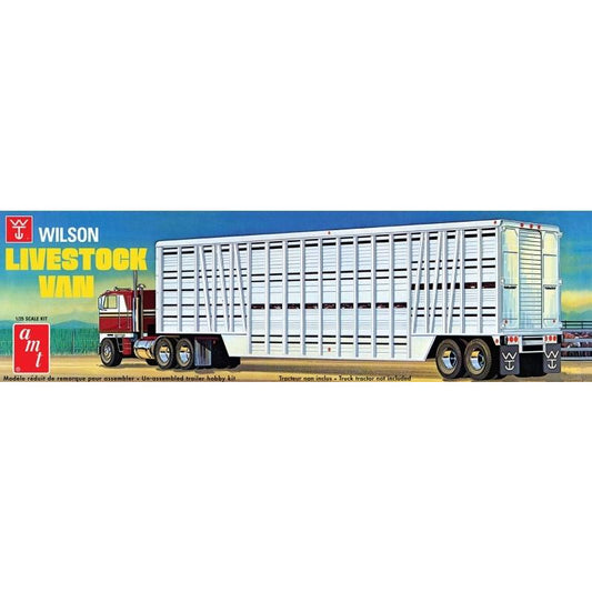 Wilson Livestock Van Trailer 1/25 by AMT