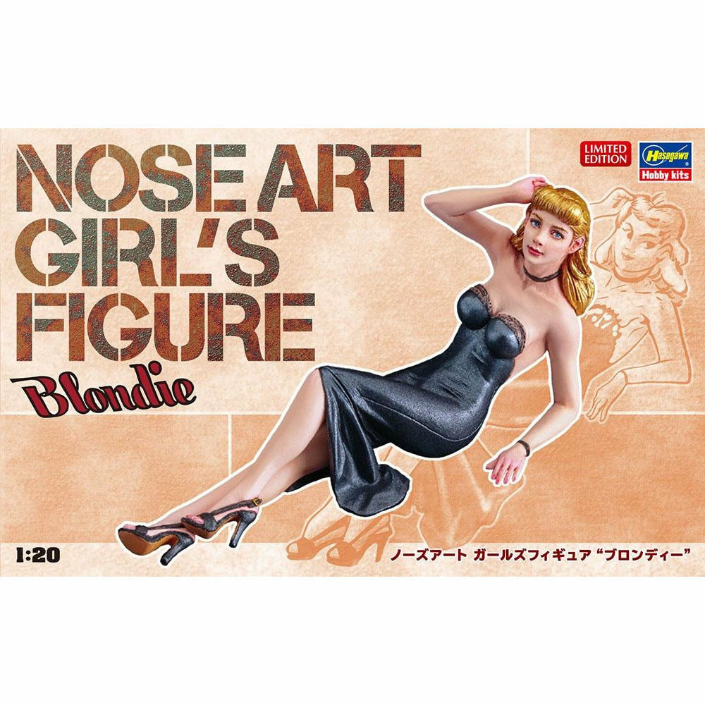 Nose Art Girl's Figure "Blondie" plastic model kit 1/20 by Brick Works