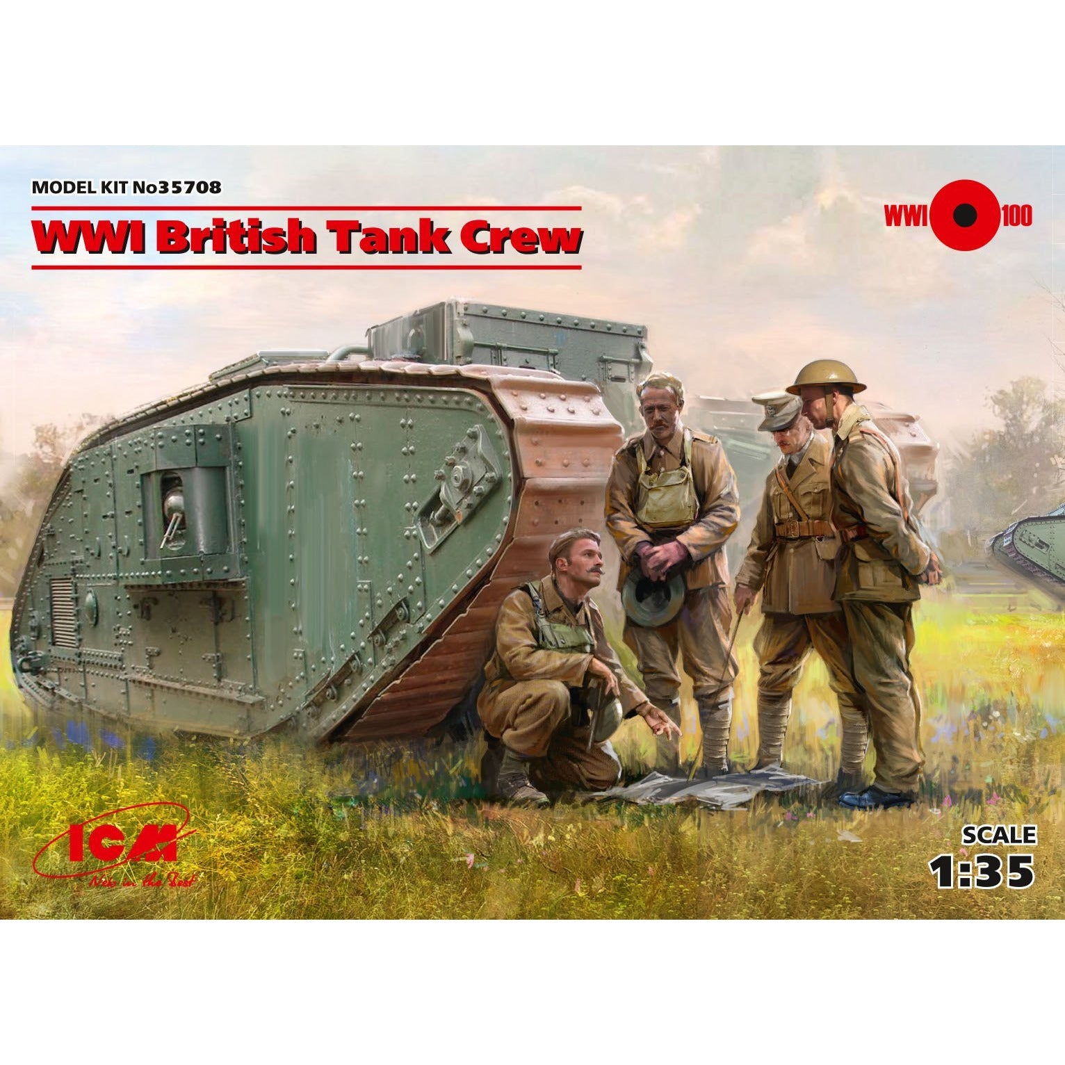 WWI British Tank Crew 1/35 by ICM