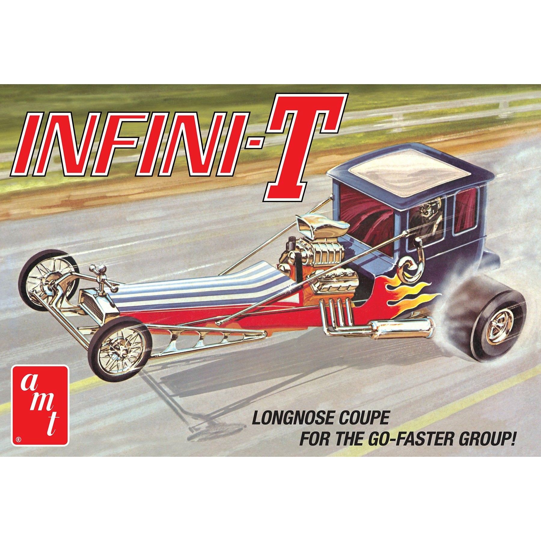 Infini-T Longnose Coupe 1/25 Model Truck Kit #1258/12 by AMT