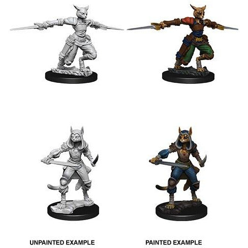 D&D Unpainted Mini - Female Tabaxi Rogue 73708