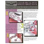 Clear Laser Single Decal Paper by Bare Metal