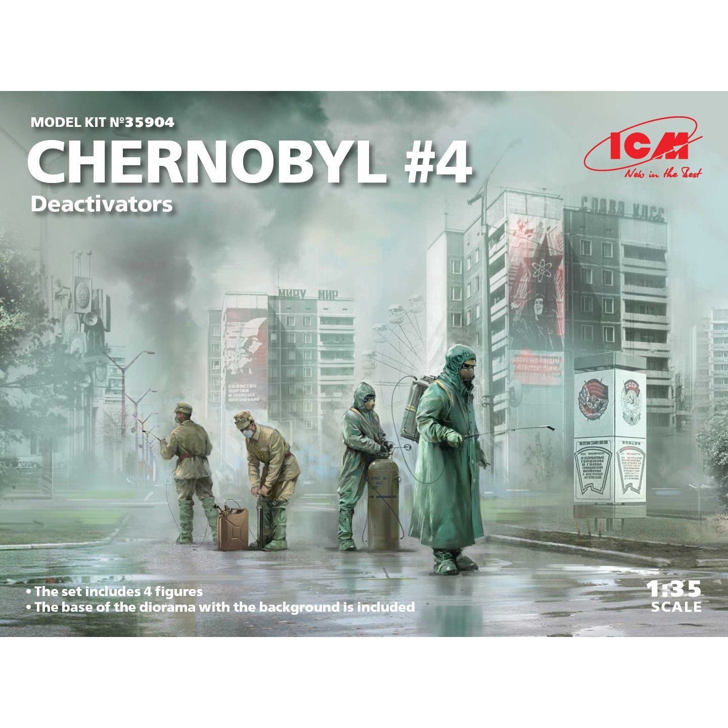 Chernobyl #4 Deactivators 1/35 #35904 by ICM