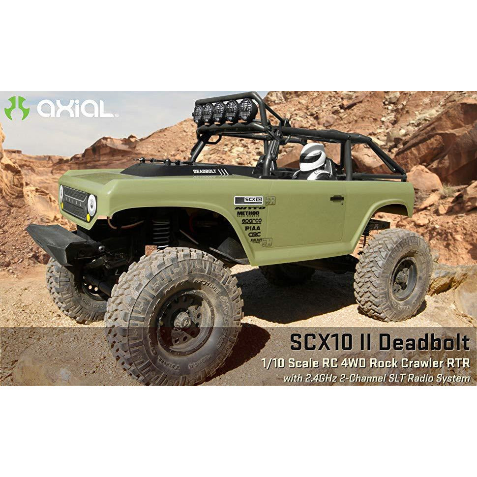 Axial 1/10 4WD Rock Crawler RTR Brushed SCX10 II Deadbolt - AXID9066