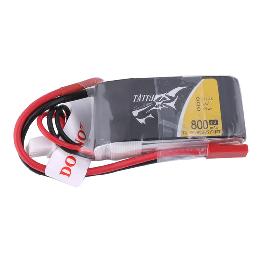 Tattu - 344 - 800mAh 2S1P 7.4V 45C LiPo