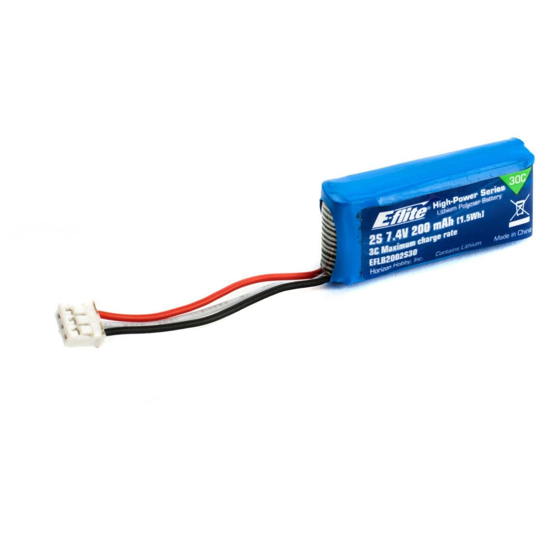 Eflite 200mAh 2S 7.4V 30C LiPo Battery