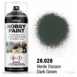 VAL28026 Dark Green Aerosol (400ml) Fantasy Color Primer