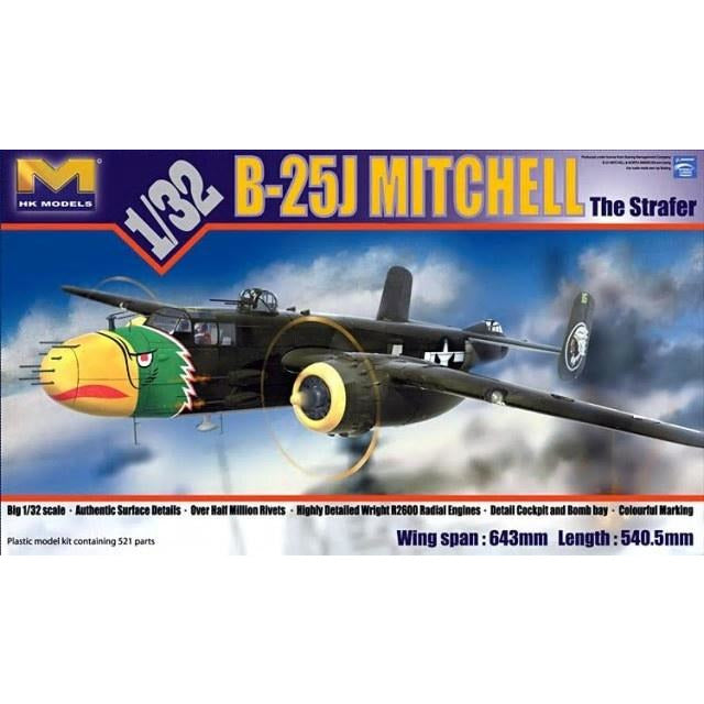B-25J Mitchell "The Strafer" plastic model kit 1/32 by HK Models