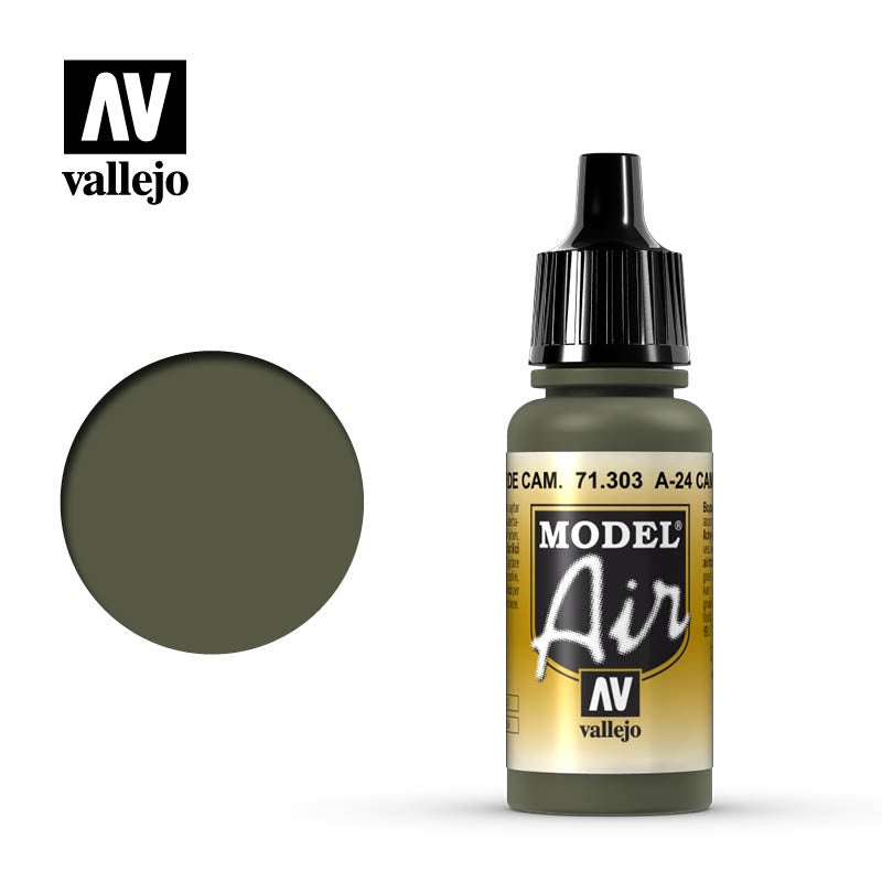 Vallejo Model Air 71.303 A-24M Camouflage Green 17mL
