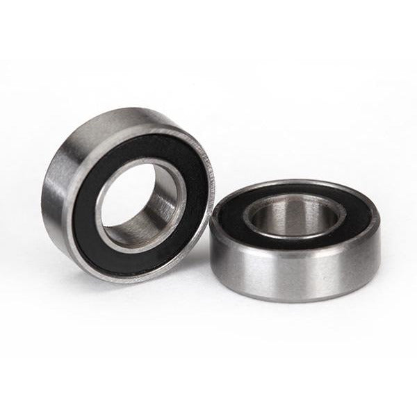 Traxxas Ball Bearing, Black Rubber Sealed (6x12x4mm) (2)