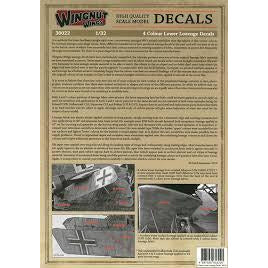 1/32 Wingnut Wings 4 Colour Lower Lozenge Decals