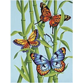 Dimensions Paint by Numbers Butterflies/Bamboo (9"x12")