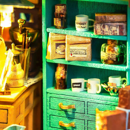 Robotime Magical Cafe Glass Dollhouse - Mysterious World Series