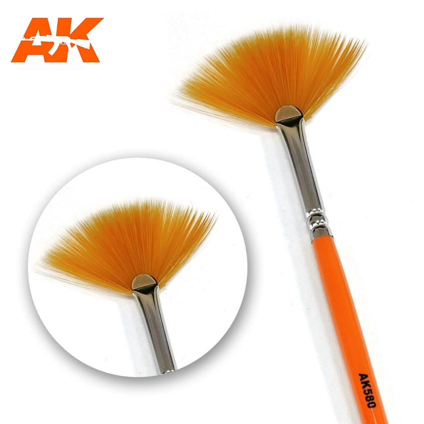 AK Interactive Fan Shape Weathering Brush #AK-580