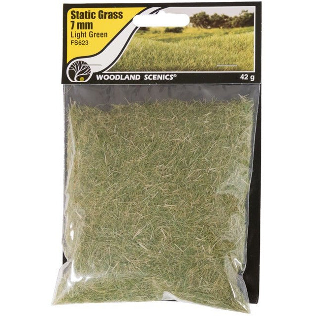 Woodland Scenics Static Grass - 7mm (Light Green) WOO623