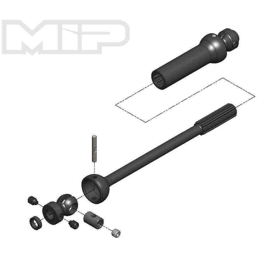 MIP18170 X-Duty, Center Drive Kit, Single Shaft, 140mm to 165mm w/ 5mm Hubs, Axial Yeti
