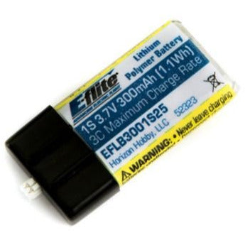 E-Flite 300mAh 1S 3.7V 25C LiPo Battery (Ultra Micro)