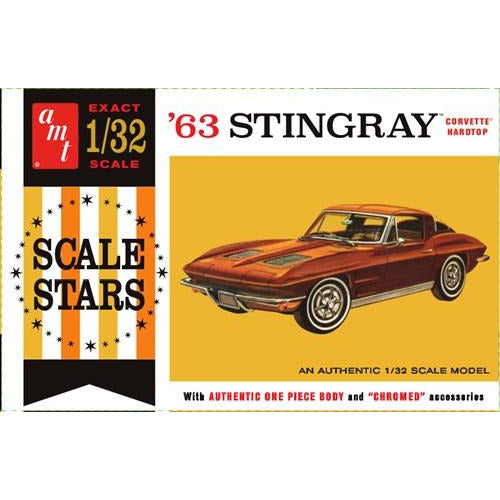 1963 Chevrolet Corvette 1/32 Model Car Kit #1112 by AMT