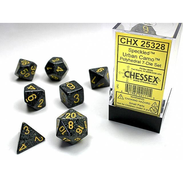 Chessex Speckled 7-Die Set Urban Camo CHX25328