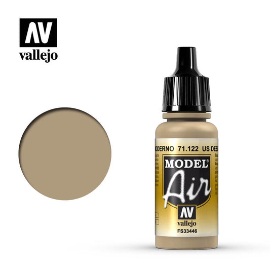 Vallejo Model Air 71.122 US Desert Tan Armour 686 17mL