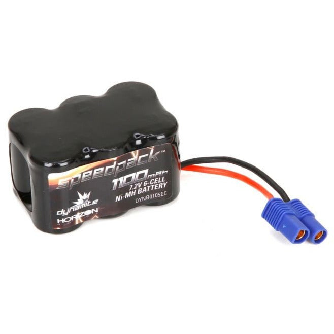 7.2V 1100mAh NiMH 6C, 3+3 w/EC3