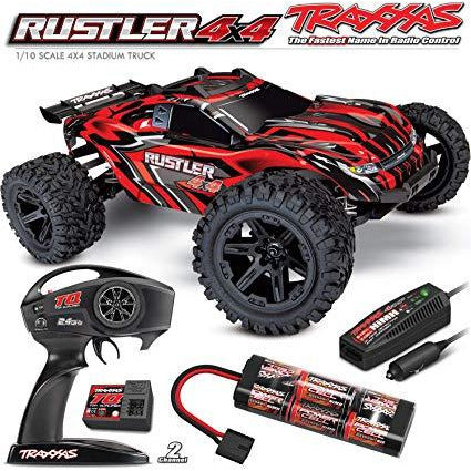 Traxxas Rustler 4X4 1/10 4WD Stadium Truck RTR - Red