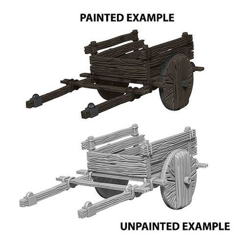 D&D Unpainted Mini - Two Wheel Cart 73096