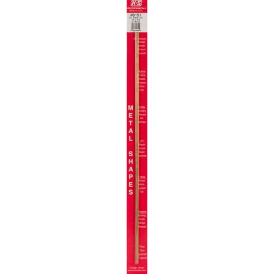 K&S Square Brass Tube - 1/8" OD KSE8151