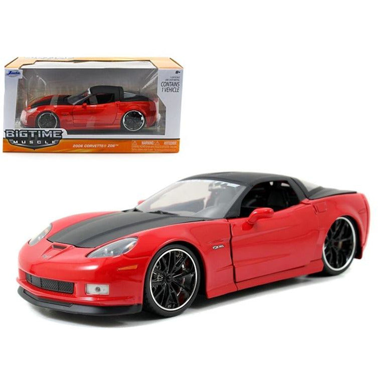 1/24 "BIGTIME Muscle" 2006 Corvette Z06 Glossy Red