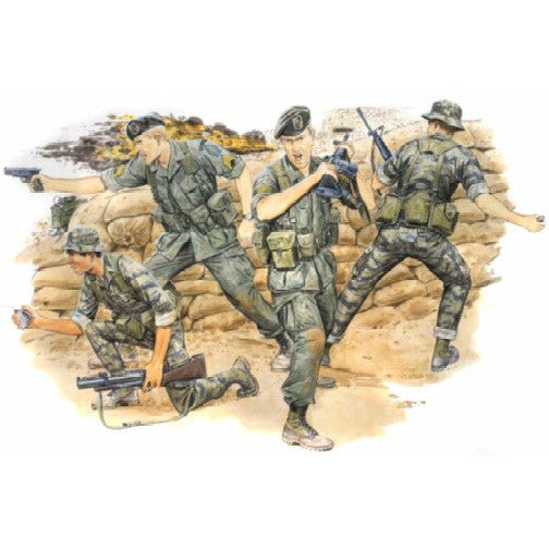 Green Berets (4) 1/35 #3309 by Dragon Models