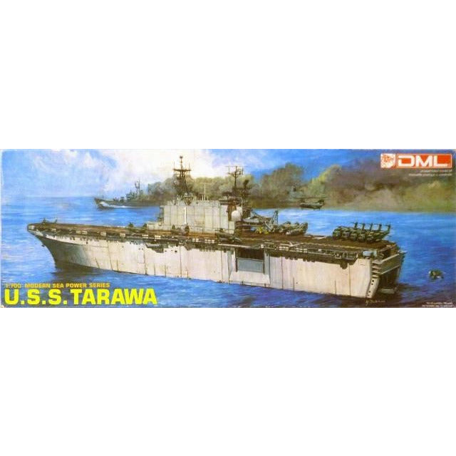 USS Tarawa Assault Ship 1/700 Model Ship Kit #7008 by Dragon Models