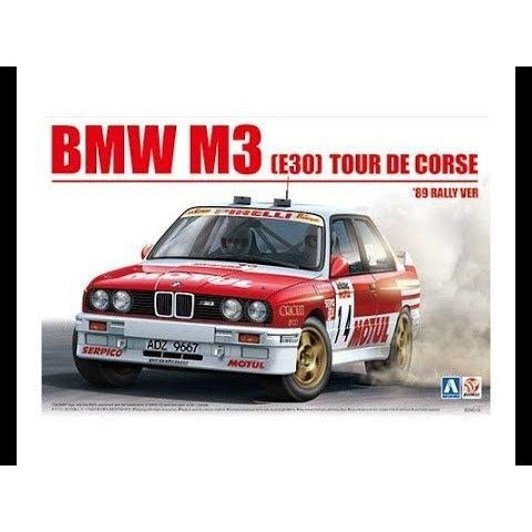 Beemax BMW M3 E30 '89 Tour De Corse Rally Ver. 1/24 Model Car Kit #10506 by Aoshima