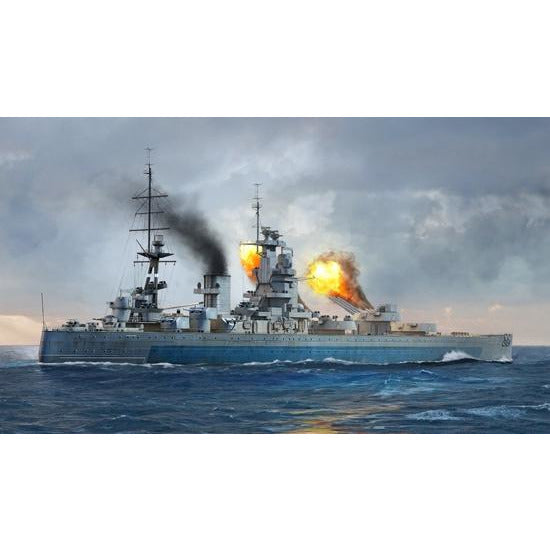 HMS Nelson 1944 1/700 Model Ship Kit #6717 by Trumpeter