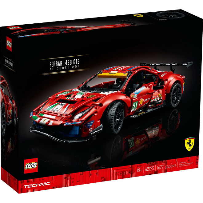 Lego Technic: Ferrari 488 GTE AF Corse #51 42125