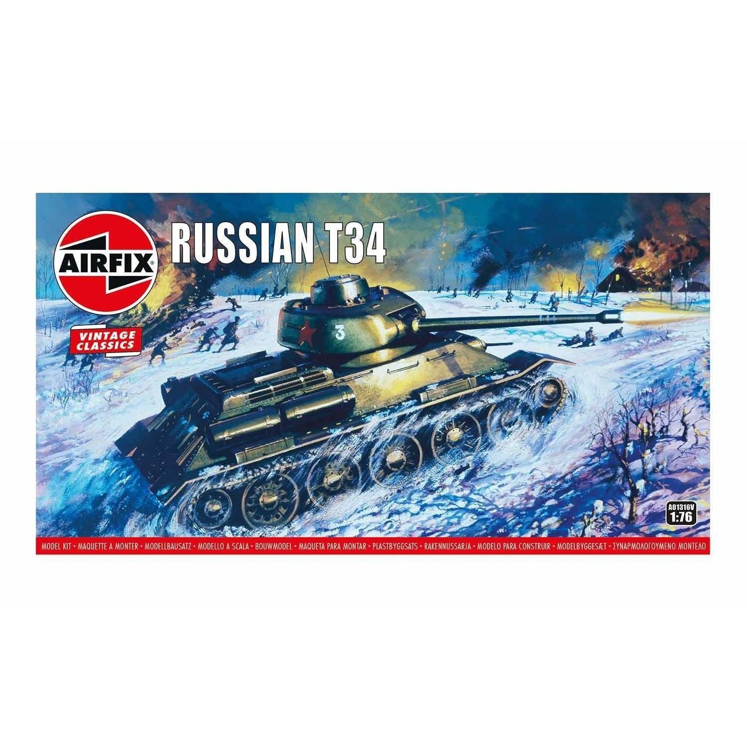 Russian T-34 1/76 by Airfix