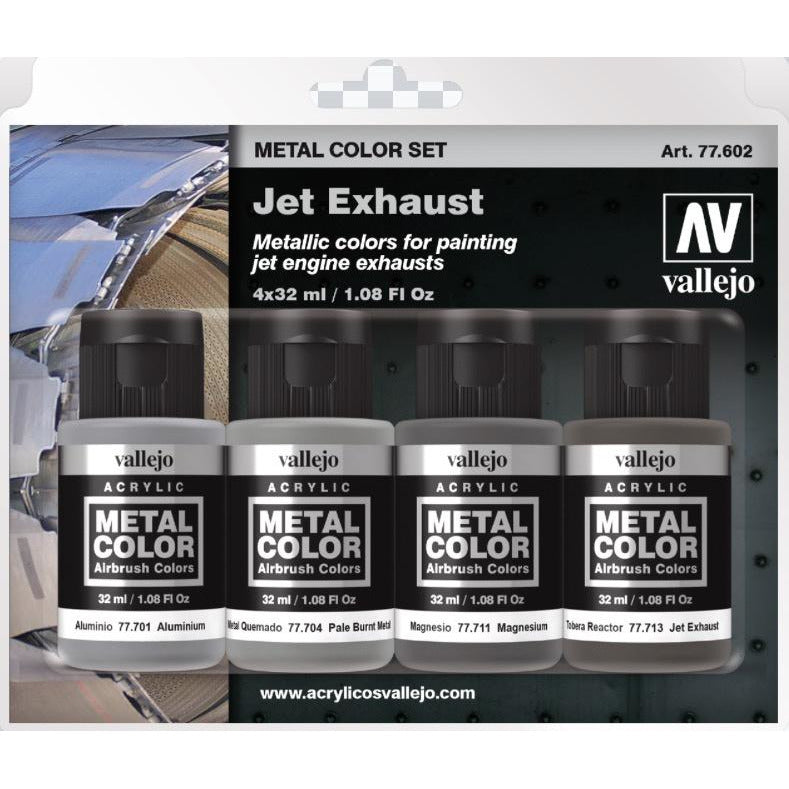 VAL77602 Jet Exhaust Metal Paint Set