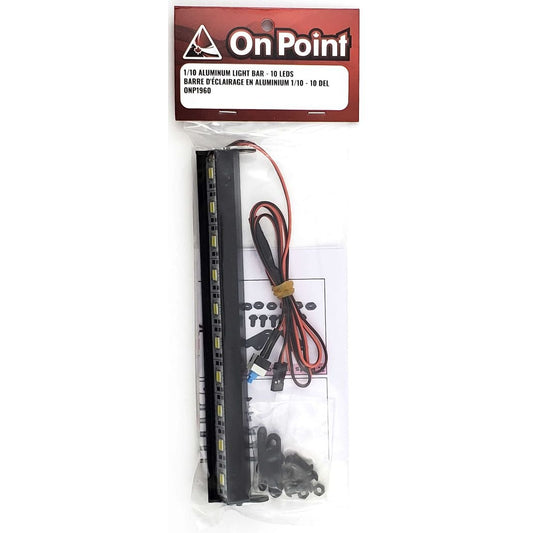 1/10 Aluminum Light Bar - 10 LEDs - Black by OnPoint