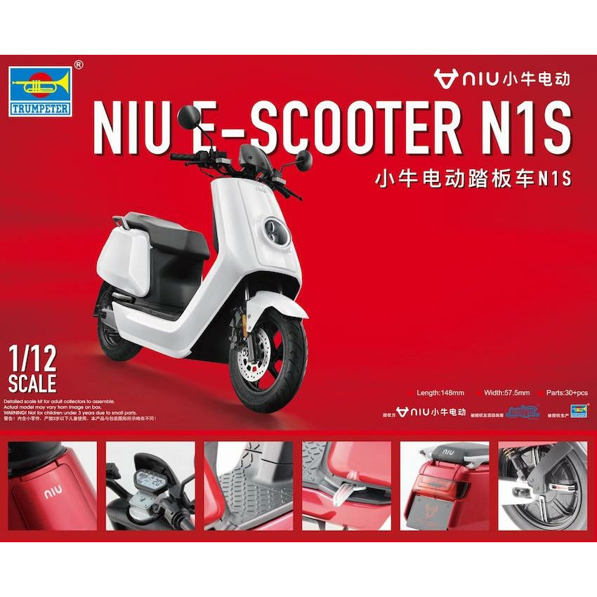 Niu E-Scooter N1S 1/12 #07305 by Trumpeter