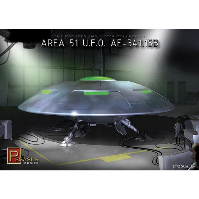 Area 51 U.F.O. AE-341.15B 1/72 Science Fiction Model Kit #9100 by Pegasus Hobbies