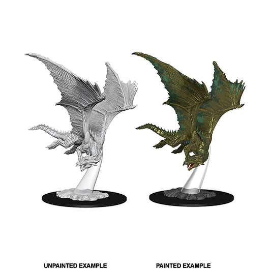 D&D Unpainted Mini - Young Bronze Dragon 73710
