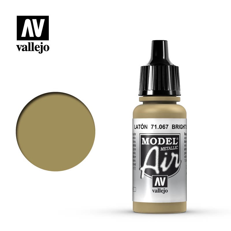 Vallejo Model Air 71.067 Bright Brass (Metallic) 17mL